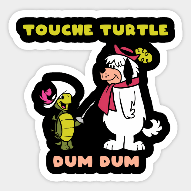 Touche and Dum-Dum Sticker by lazymost